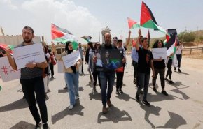 راهپیمایی فلسطینیان برای حمایت از مسجد الاقصی در اراضی اشغالی 1948 