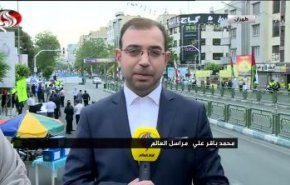 شاهد.. مراسل العالم يتحدث عن مسيرات يوم القدس في طهران