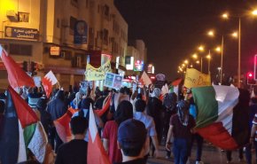 تظاهرات گسترده شبانه بحرینی‌ها در رد سازشگری
