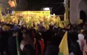 شادی خیابانی حامیان حزب‌الله در پی پیروزی برخی نامزدهای خود+فیلم