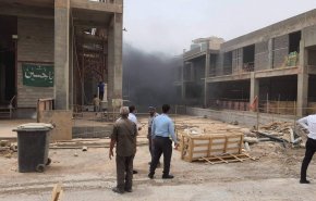 آتش سوزی در نزدیکی حرم امام حسین (ع) + فیلم