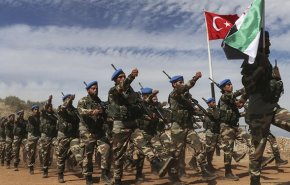 تروریست‌های همسو با ترکیه در سوریه رزمایش برگزار کردند

