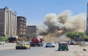 بالفيديو.. اندلاع حريق كبير بمنطقة شارع فلسطين في بغداد