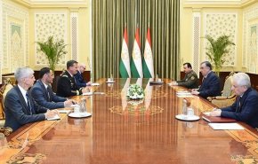 دیدار فرمانده تروریست‌های سنتکام با رئیس جمهور تاجیکستان