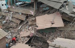 ۱۲ کشته و مجروح در پی ریزش ساختمانی در هند