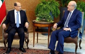 «میقاتی» طرح ساختار جدید کابینه لبنان را تحویل «میشل عون» داد