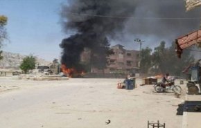 انفجار عبوة ناسفة بسيارة وسط مدينة عفرين بريف حلب (صور)