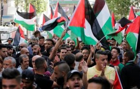 راهپیمایی جهاد اسلامی فلسطین علیه بایدن 