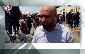 شاهد: القوات الامنية العراقية تستخدم الغاز المسيل للدموع 