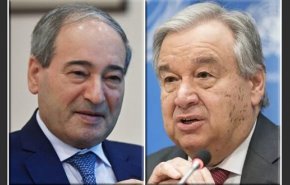 المقداد و غوتيريش يبحثان مجالات التعاون بين سوريا والأمم المتحدة
