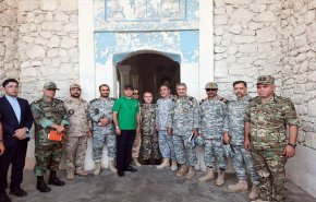 بازدید هیأت نظامی ایران از مناطق آزاد شده قره باغ