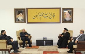 دیدار هیئت بلندپایه جنبش حماس با دبیرکل حزب الله لبنان