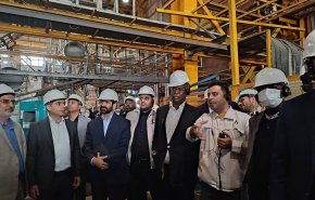 وزير النفط النيجيري يتفقد وحدة صناعية في محافظة قزوين
