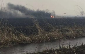دود آتش‌سوزی در بخش عراقی تالاب هورالعظیم برخی مناطق خوزستان را دربرگرفت