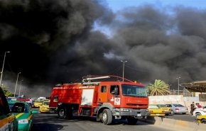 آتش گرفتن مجتمع تجاری در بغداد