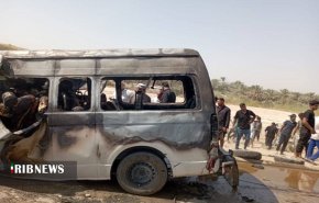 11 کشته و 31 مصدوم در سانحه انفجار اتوبوس زائران در پمپ بنزین شوملی عراق + ویدیو