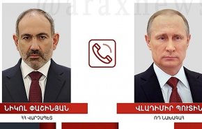 تماس تلفنی پاشینیان با پوتین پس از تشدید درگیری‌های مرزی باکو و ایروان