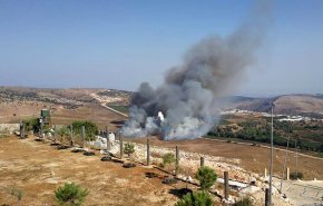 رزمایش رژیم صهیونیستی در مزارع شبعای لبنان و اصابت بیش از 20 گلوله توپ به این منطقه