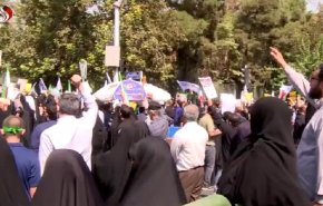 مسيرات حاشدة دعما للجمهورية الاسلامية وتنديدا بأعمال الشغب