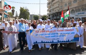 شاهد: علماء غزة ينتفضون نصرة للمسجد الأقصی 
