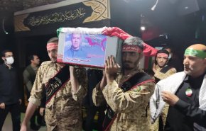 تشییع پیکر شهید مدافع امنیت حسین تقی‌پور در اسلامشهر