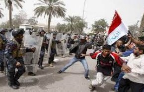 درگیری بین نیروهای امنیتی عراق و مخالفان برگزاری جلسه پارلمان 