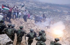 ده ها مجروح طی درگیری با نیروهای اشغالگر در کرانه باختری
