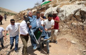 مواجهات بين الشبان وقوات الاحتلال شرق نابلس + فيديو