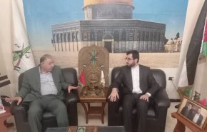 دیدار رایزن سیاسی سفارت ایران و نماینده جبهه شعبی برای آزادی فلسطین _فرماندهی کل در لبنان