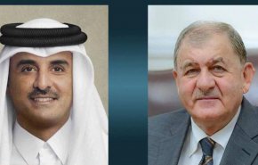 الرئيس العراقي وأمير قطر يبحثان تطوير العلاقات الثنائية المشتركة