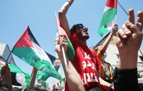 راهپیمایی اردنی ها برای حمایت از مقاوت فلسطین در کرانه باختری