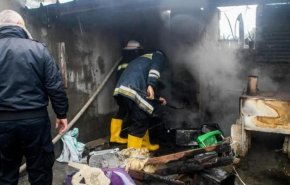 حريق داخل معرض أجهزة كهربائية في غزة يؤدي الى اصابة مواطنين فلسطينيين
