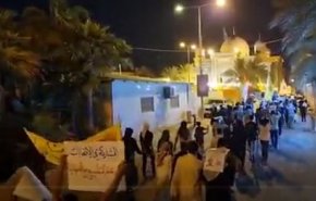 تظاهرات شبانه بحرینی ها؛ اعلام تحریم و مخالفت با انتخابات غیر رقابتی + فیلم