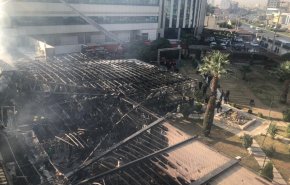 رستوران هتل کریستال اربیل در آتش سوخت