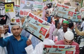 تظاهرات گسترده در هند علیه سفر بن‌سلمان
