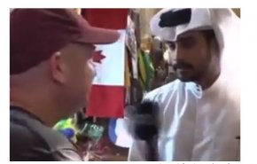 رفتار جالب جوان قطری با مجری تلویزیون رژیم صهیونیستی+ویدئو