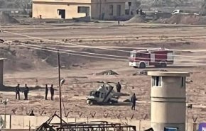 سقوط بالگرد ارتش عراق در سامراء
