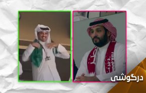 رفتار شناسی بن سلمان و امیر قطر در تماشای فوتبال