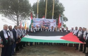 بزرگداشت روز جهانی «همبستگی با مردم فلسطین» در مرز لبنان و فلسطین