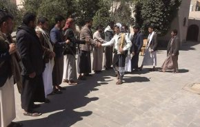 استقبال الأسير المحرر 'حمزة العولقي' بذمار اليمنية