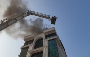 اندلاع حريق بالقرب من المسرح الوطني في بغداد