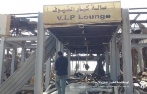 شاهد بالصور.. حجم الدمار الذي لحق بـمطار الحديدة بسبب العدوان السعودي