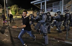 حمله صهیونیست‌ها به تظاهرات فلسطینیان در الخلیل

