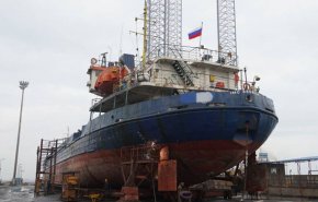 تعمیر یک کشتی روسی در ایران