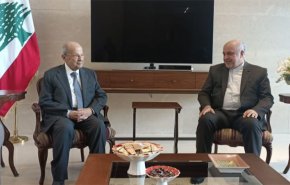 الرئيس اللبناني السابق يلتقي السفير الإيراني في بيروت
