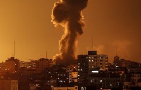 حمله هوایی رژیم اسرائیل به غزه/ پاسخ راکتی مقاومت به جنوب فلسطین اشغالی / مقابله پدافند مقاومت با حملات صهیونیست ها 
