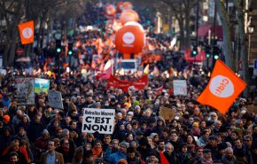 تظاهرات در سراسر فرانسه در اعتراض به طرح دولت برای اصلاحات بازنشستگی