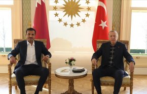 الرئيس التركي يستقبل أمير قطر