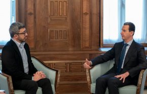 دیدار بشار اسد با وزیر خارجه امارات