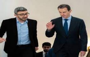 الرئيس السوري يستقبل وزير الخارجية الاماراتي